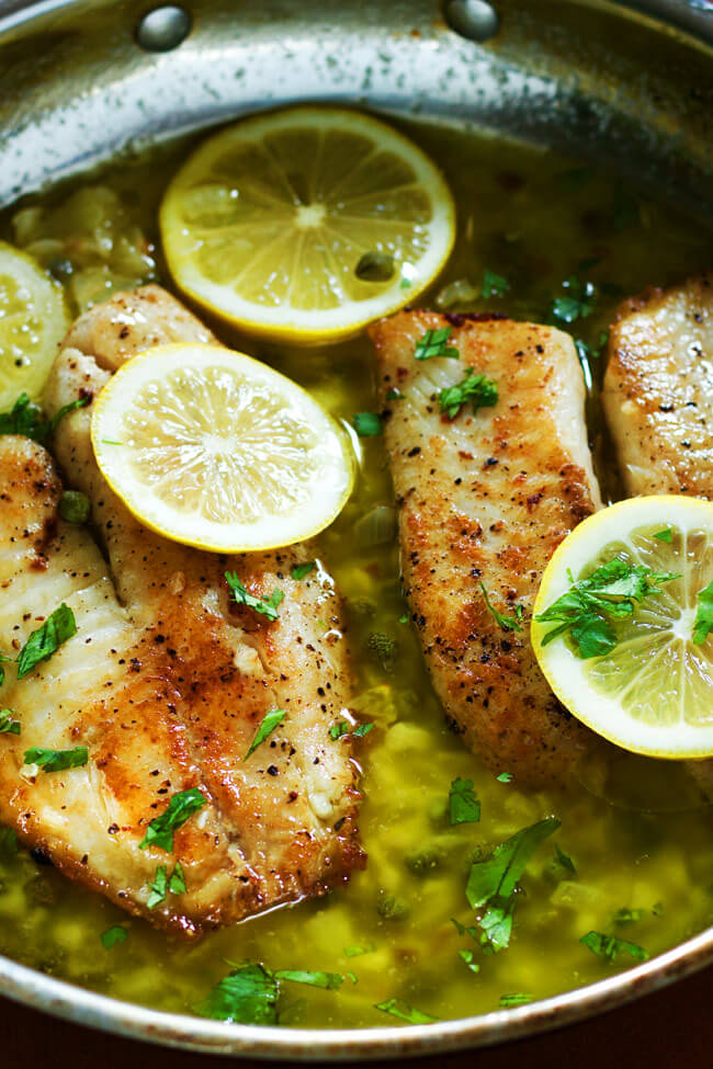 Tilapia with lemon caper sauce is one of those recipes that you have to try. the sauce gives the fish a extra punch of bold flavors.