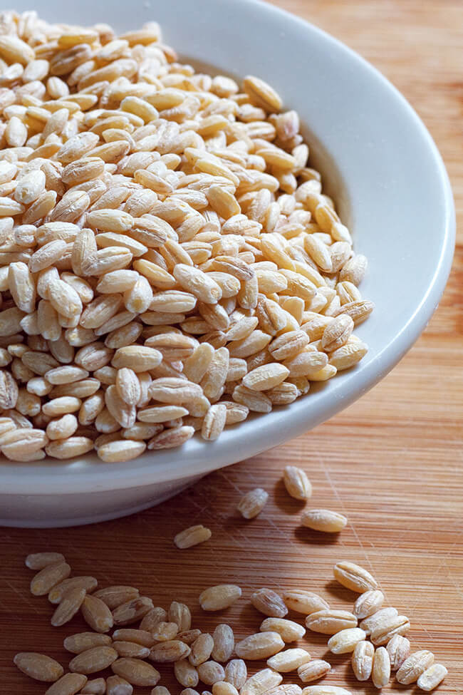 Pearl barley one of the oldest grains. It is chewy, nutty and hearty. Pearl barley is full of fiber and tons nutrients. Most importantly it is filling and easy to make.