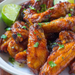 Cilantro lime chicken wings are full of flavor, a healthier option and super easy clean up. You will love this recipe: it's fast, easy, and flavorful.