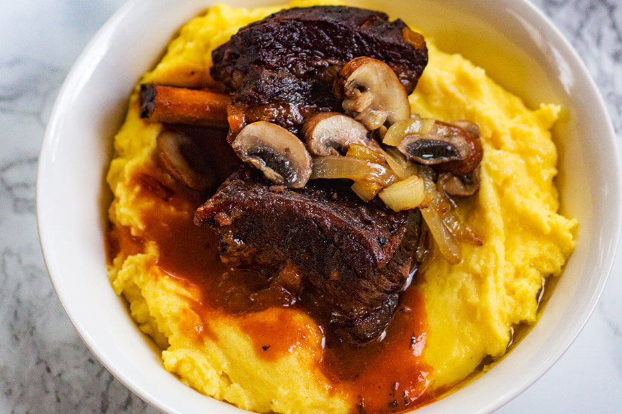This slow cooker short ribs recipe is so easy to make and full of rich flavors. And did I mention it is basically a toss and go recipe. Win win win!