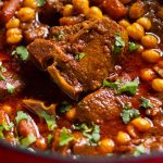 This Curry Lamb Chickpeas Stew is the perfect recipe for rainy days. It is warming and slightly spicy. It is also packed with vegetables and tender lamb.