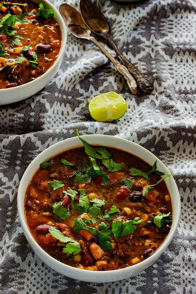 This jerk Turkey Chili recipe is the perfect weeknight dinner. It has the right amount of spice to add some excite everyone. make it today.