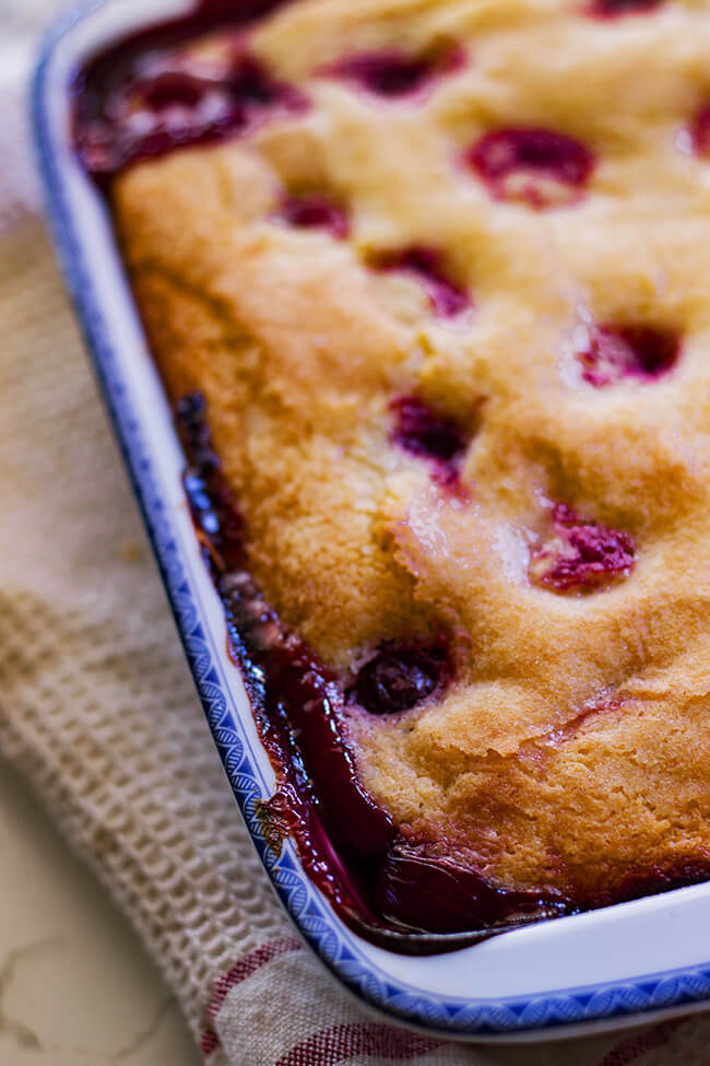 In just minutes, your kitchen will be filled with the irresistible aroma of this super easy anytime cherry cobbler.