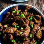 Homemade 20 Minute Mongolian Beef recipe is so easy to make! Tender pieces of beef coated in a sweet and salty sauce.