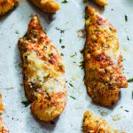 This easy Sheet Pan Parmesan Chicken Cauliflower and Fries recipes is quick the throw together and loaded with crunch, flavor and different textures.