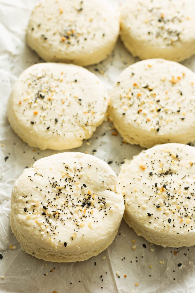 When I say these everything biscuit recipe makes biscuits that are flaky on the outside and light and fluffy on the inside-I mean it.