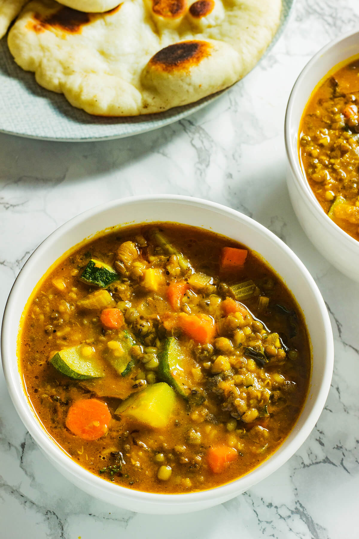 This mung bean soup hits every note for a perfect meal- it is warming and filling, creamy and chunky, spiced but not spicy. It just makes sense once you try it!