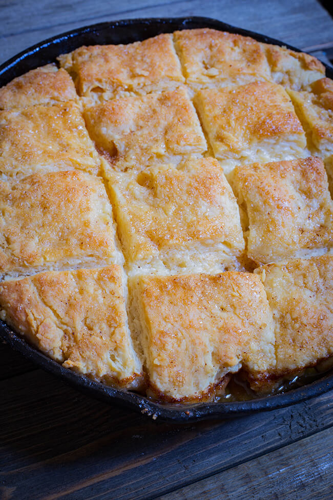 Easy Apple Cobbler Buttermilk Biscuit is the perfect low-risk dessert that has the maximum pay off.